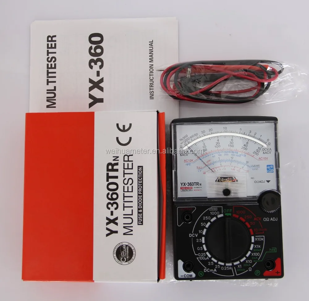 yx-360trn analog multimeter Voltage Meter Current Meter without battery