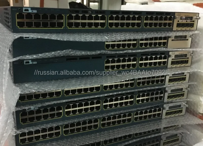 подержанный коммутатор WS-C3560X-24P-E 10/100/1000 Mbps с 24 портами в наличии