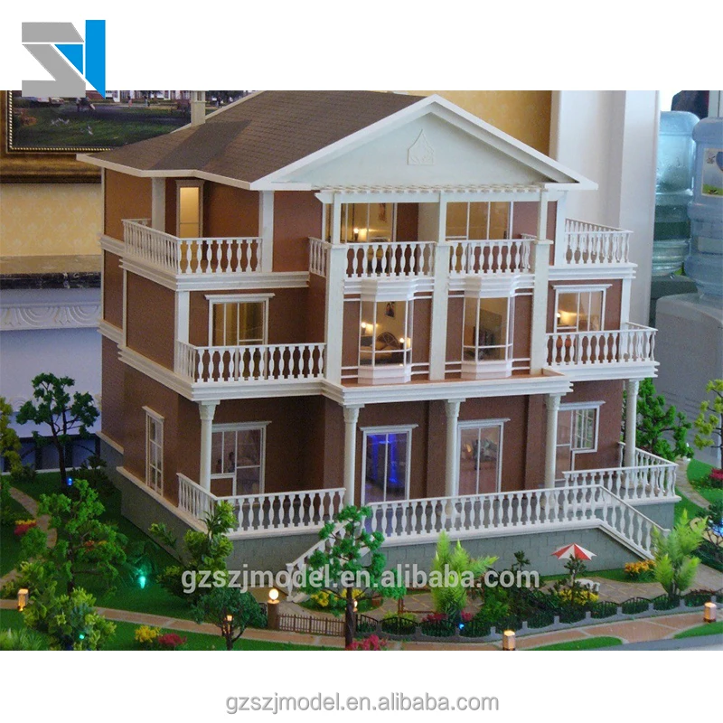 Stunning beautiful house model/miniature architecture model / house plan design