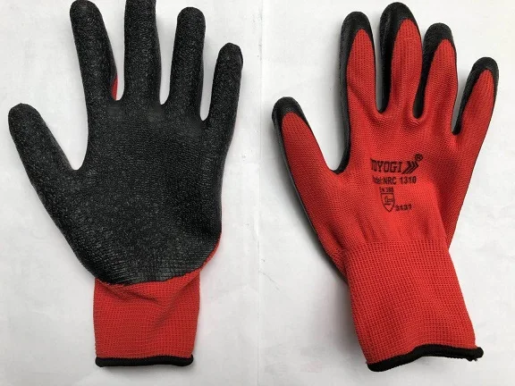 Cheap Competitive Price Popular Green Latex Coated Gloves