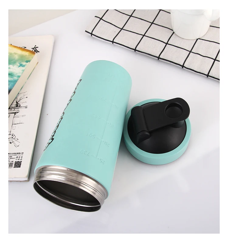 Hot Sale ODM OEM Bpa-Free 304 Stainless Steel Custom Logo Sport Protein Shaker For Fitness Gym