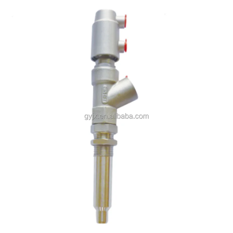 
DN15 stainless steel pneumatic filling nozzle valve with long filling machine 