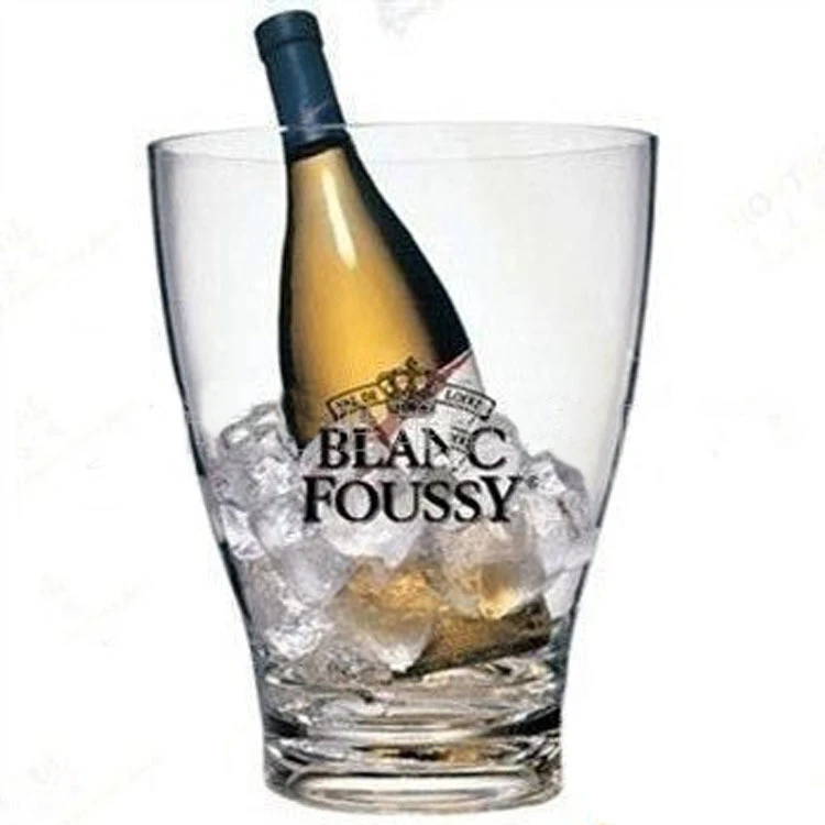 Clear Plastic Cheap Champagne Bucket, Clear Acrylic Champagne Bucket