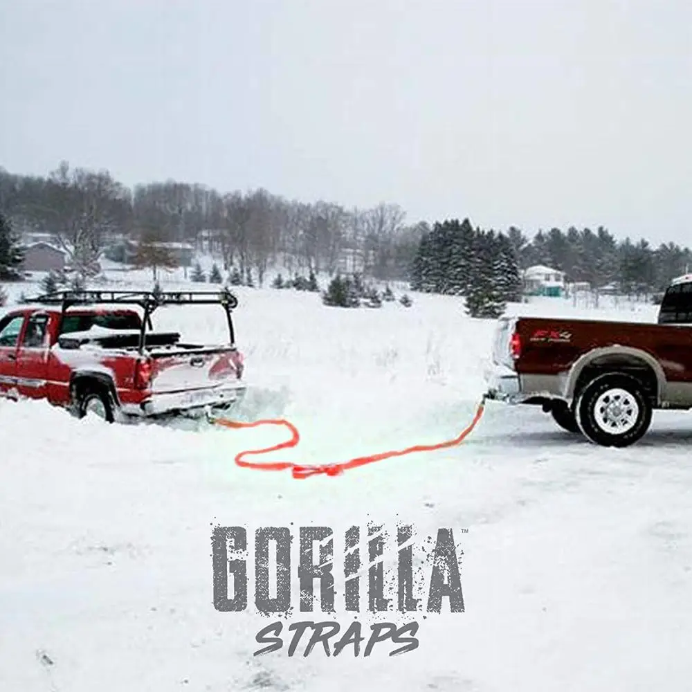 Tow Rope Car Tow Cable Towing Strap Rope With Small Forged Iron hooks