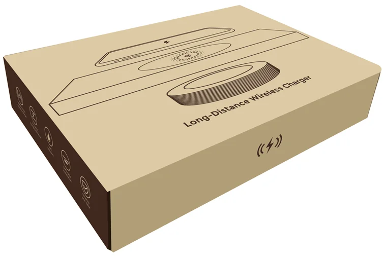 Underneath 32mm Invisible Long Distance Qi Table Wireless Charger Mat for Desk Countertop Hotel Office