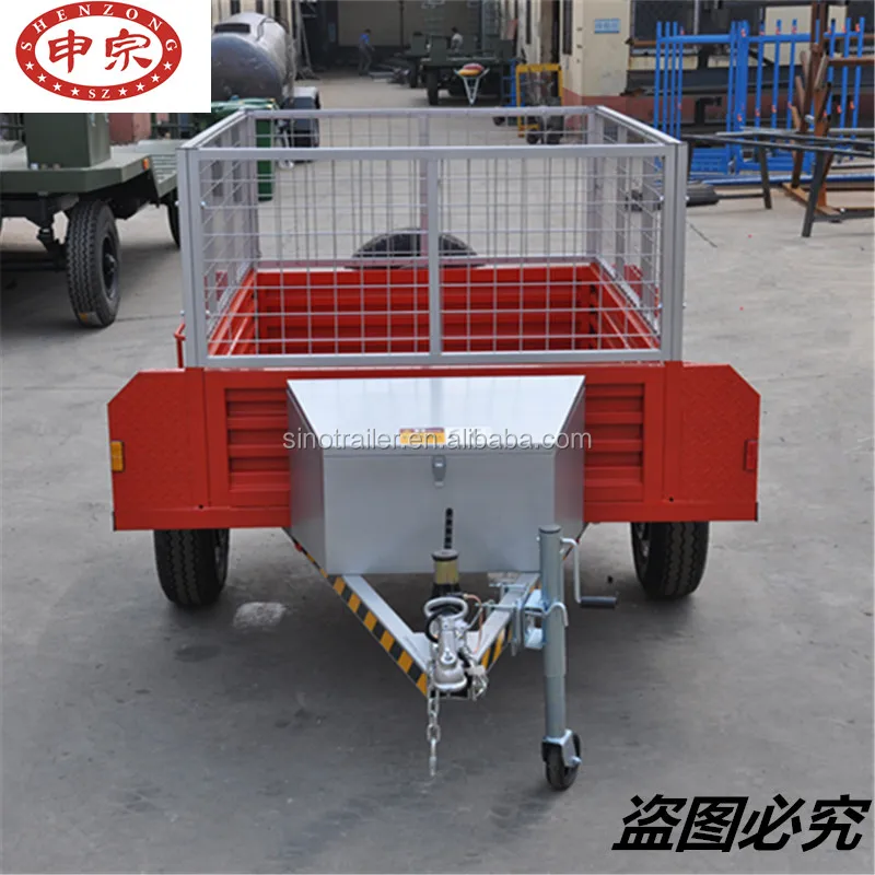 small car camping cargo box cage utility trailer for sale