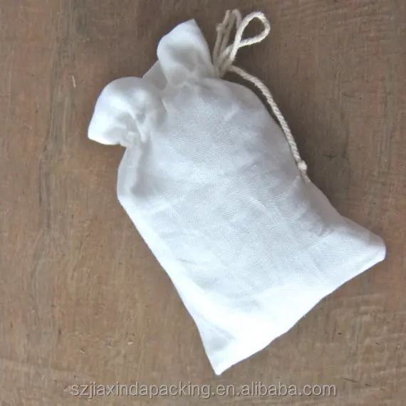 Soft Cotton Linen Drawstring Bag