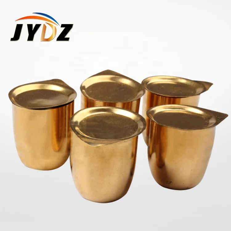99.999% purity 30ml gold crucible for laboratory