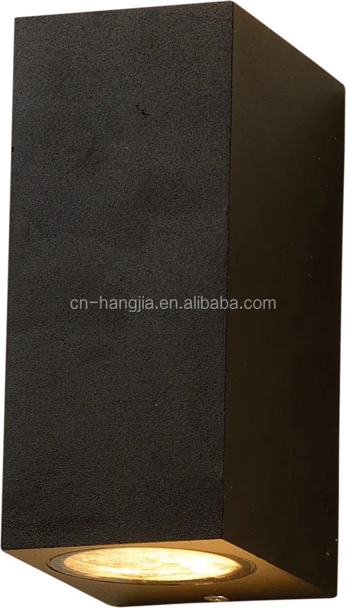 Fast shipping channel Plastic style upper and lower lighting IP44 black shipped without bulb