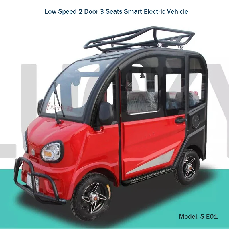Низко скоростные Электрические 4 колеса 3 местный Электрический Мини