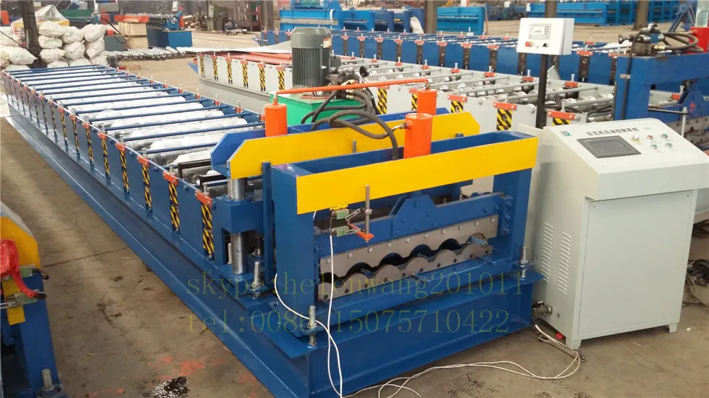 Glazed tile building material metal sheet cold forming machine/corrugated roof making machine