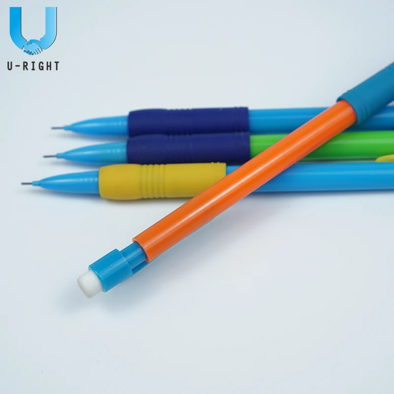 
plastic colored 0.7mm mechanical pencil with grip 