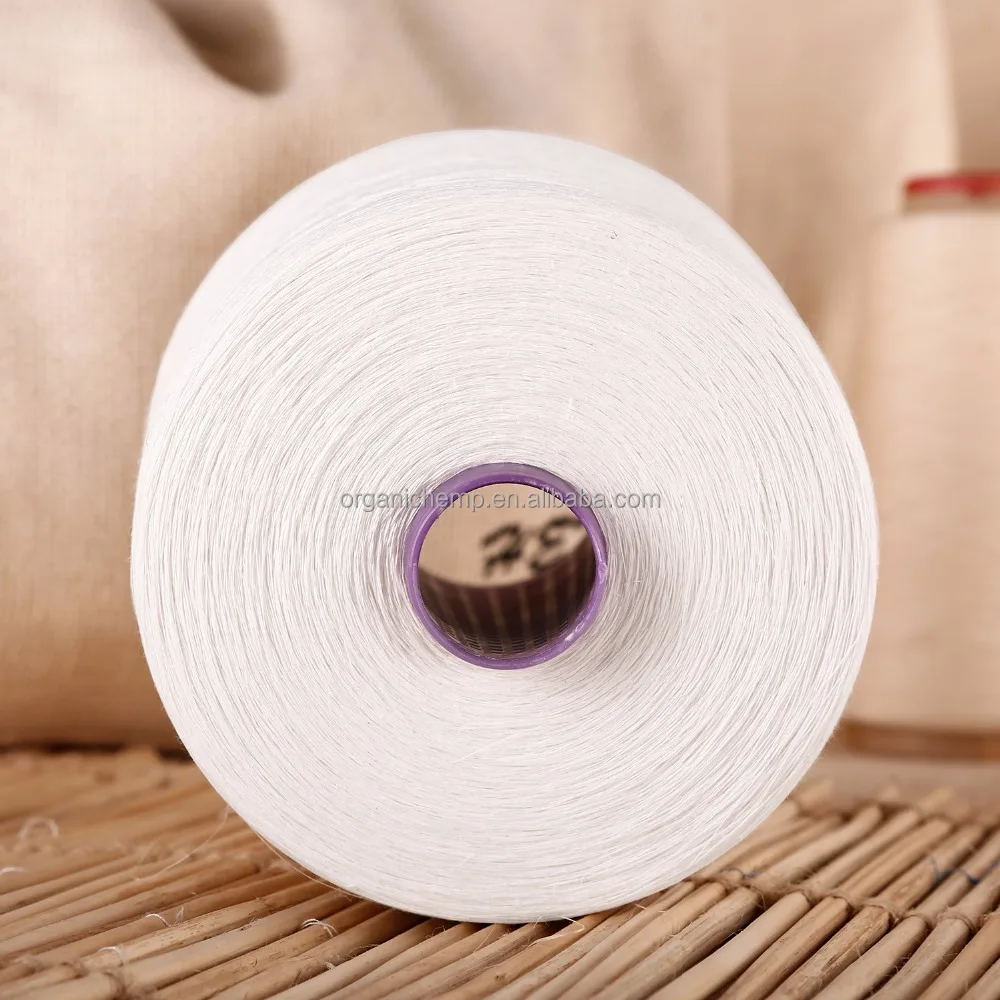 China Hemp Textile Leader High Quality Control Union Certificate 100% Hemp Yarn 36 NM Weaving Hemp for Sale