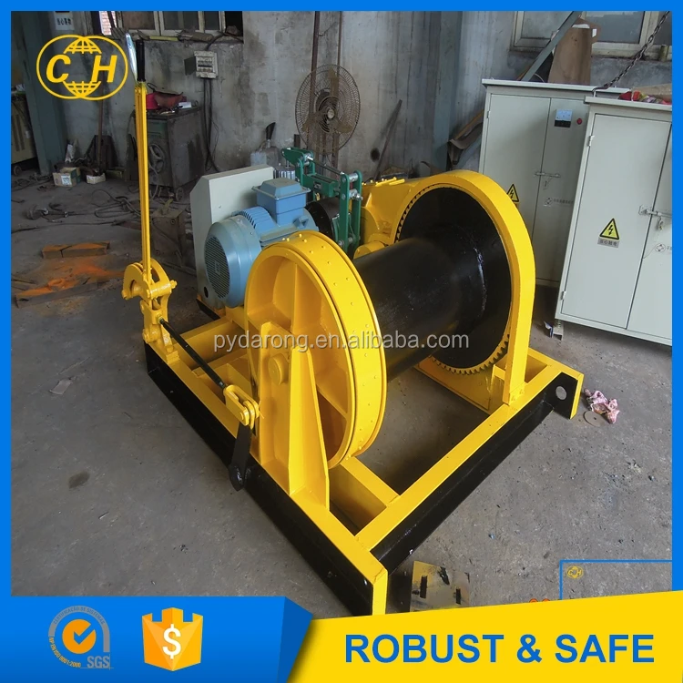 2 Ton electric wire rope lifting and pulling winch auto stop