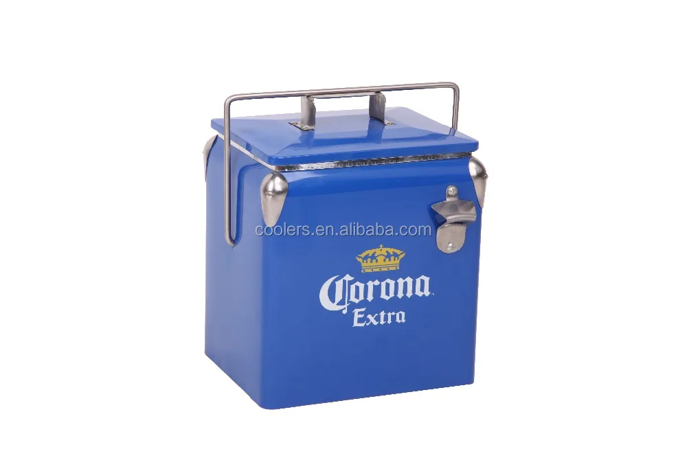 17 liter retro cooler box portable cooler box camping ice cooler