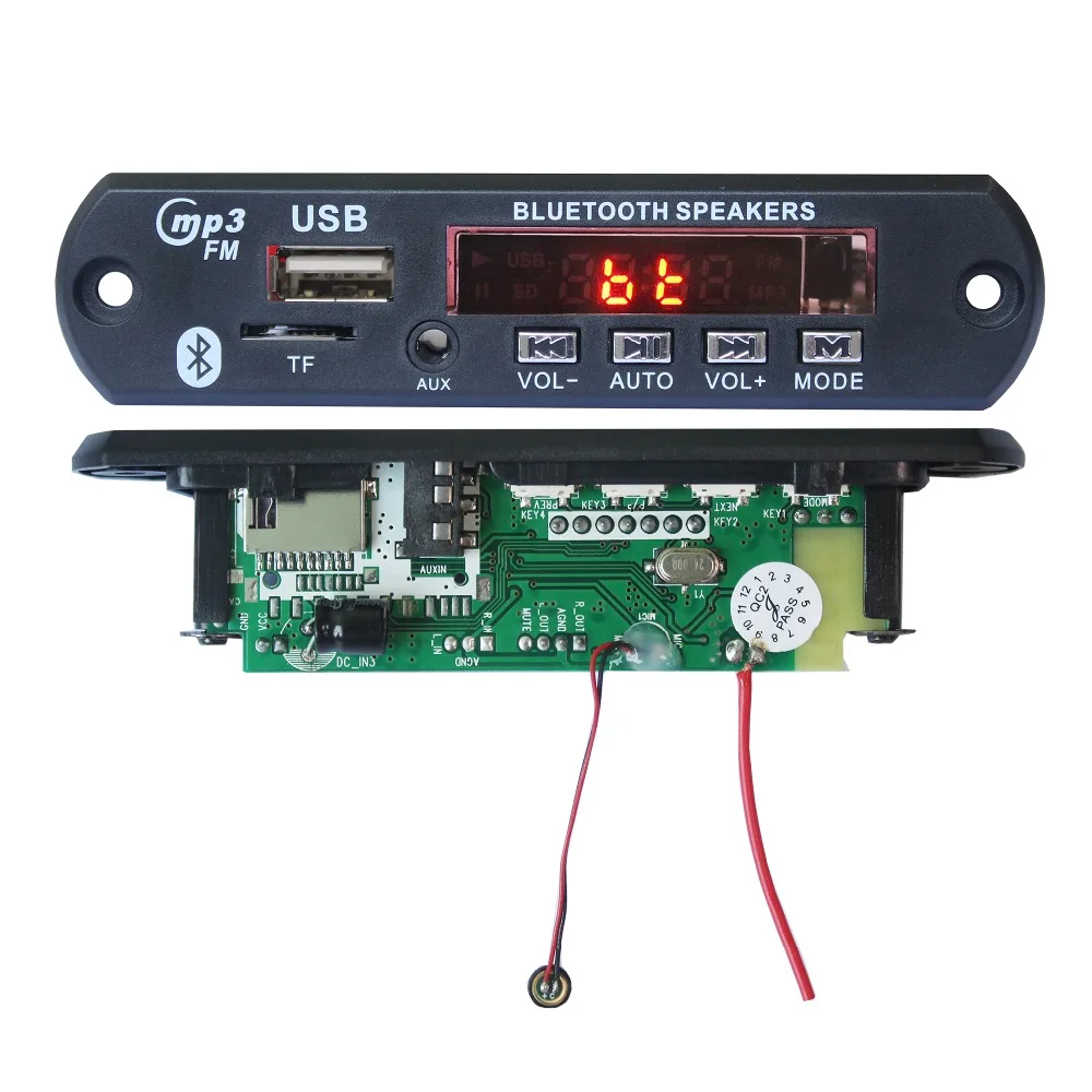 Dc 5V 12V Audio Player Decoder Bt Record Receiver Board for Fm Radio with Usb