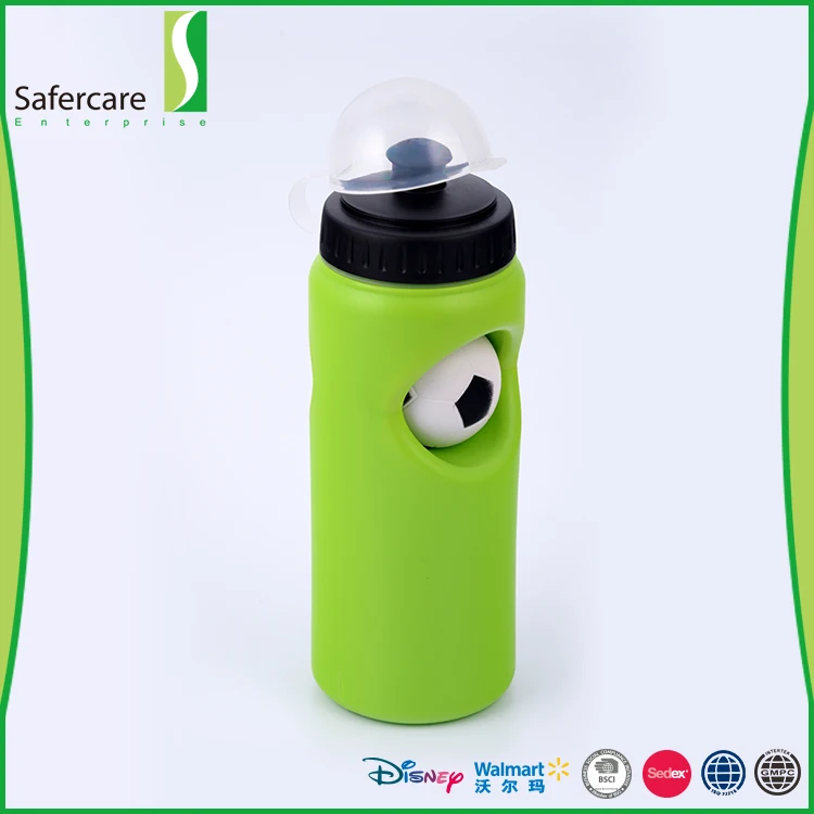 Пользовательские цвета футбол дизайн нетоксичные спорта пластиковые бутылки воды