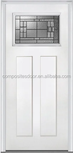 
2017 Best sellers Simple teak wood door designs Swing open Arched Fiberglass composites entry door 