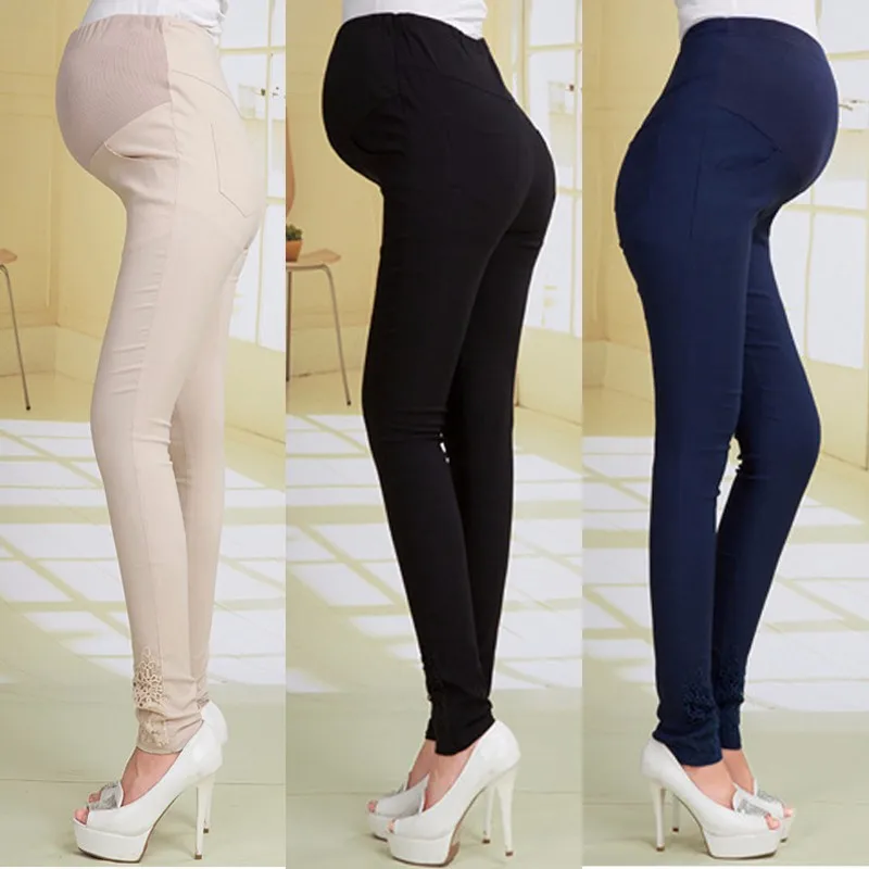 Women Pregnant Trousers Good stretch Skinny Pregnancy Legging Maternity Pants