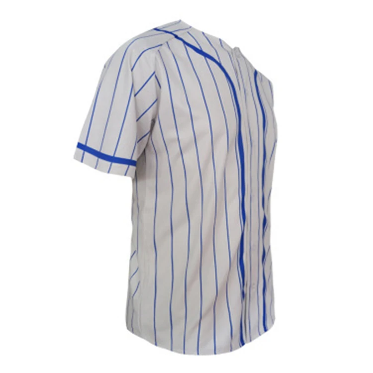 Мужские Бейсбольные Джерси на заказ, бейсбольные Джерси pinstripe с пуговицами, оптовая продажа с китайского завода