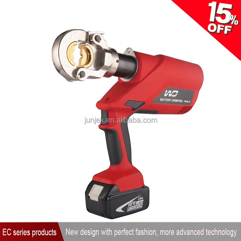 EC-300 Cordless Battery Power Hydraulic Crimping Tool Electric Hydraulic Connector Crimper