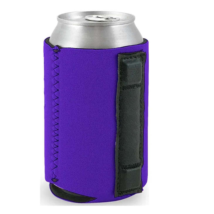 Promotion foldable durable magnetic neoprene can cooler with top quality