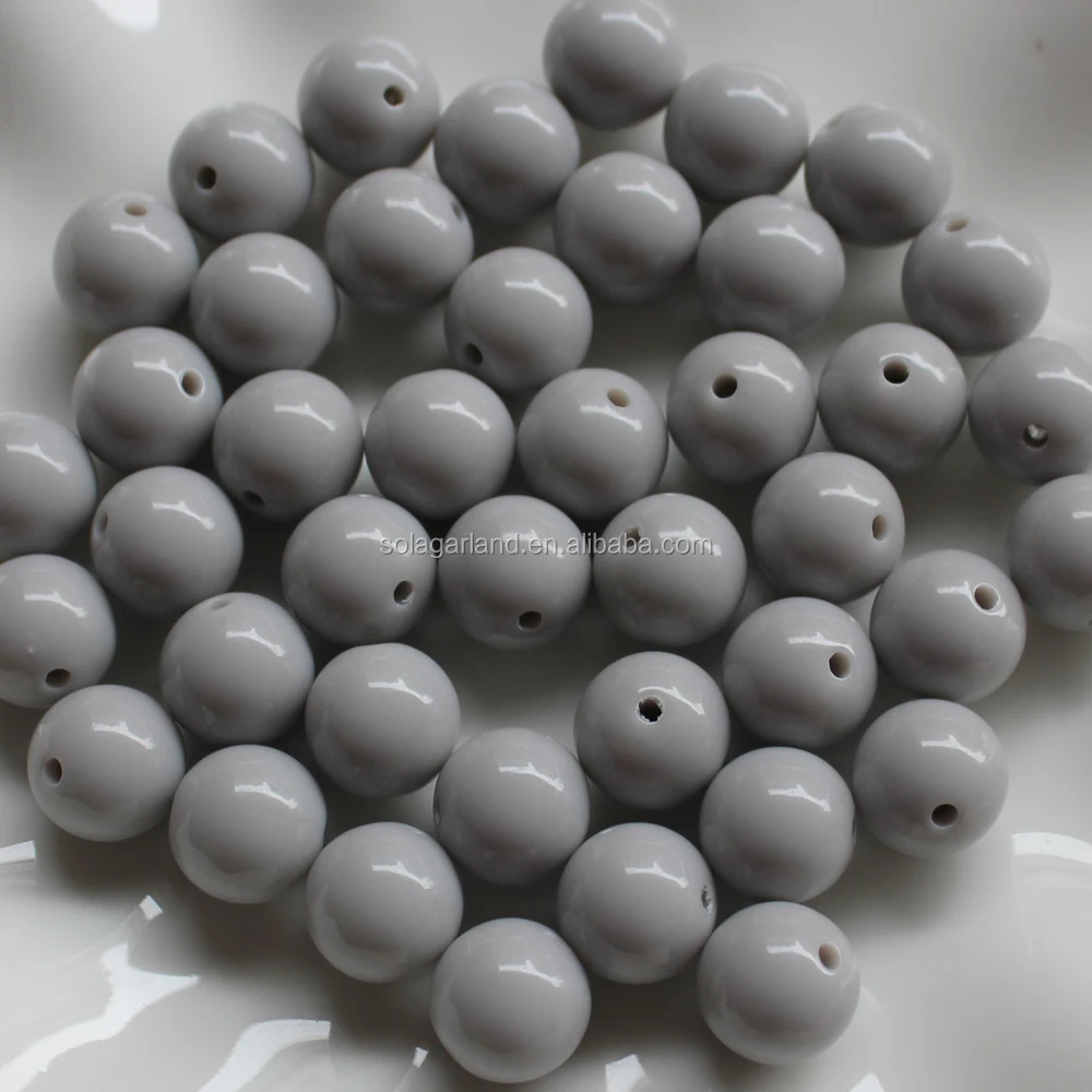 Оптовая продажа, 10 мм, крупные зеленые пластиковые круглые жвачки, жвачки, шарики, Непрозрачные Акриловые Твердые бусины для изготовления ожерелья