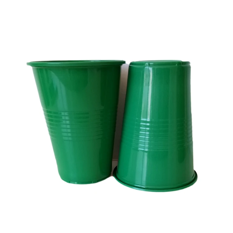 High Quality 16oz disposable Green plastic cup