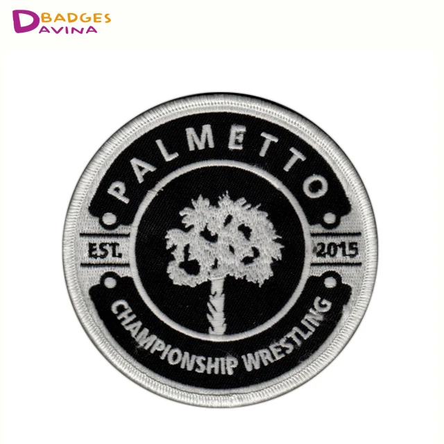 Factory wholesale jiu jitsu elephant blank taekwondo trucker fashion applique embroidery patch custom iron on patches