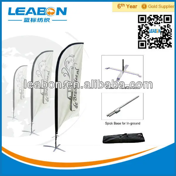 Top quality 110g knitted promotional custom banner flying banner