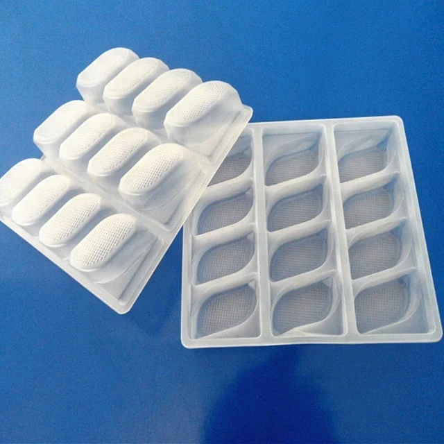 customized compartments disposable food grade PP frozen food blister plastic dumpling packaging tray