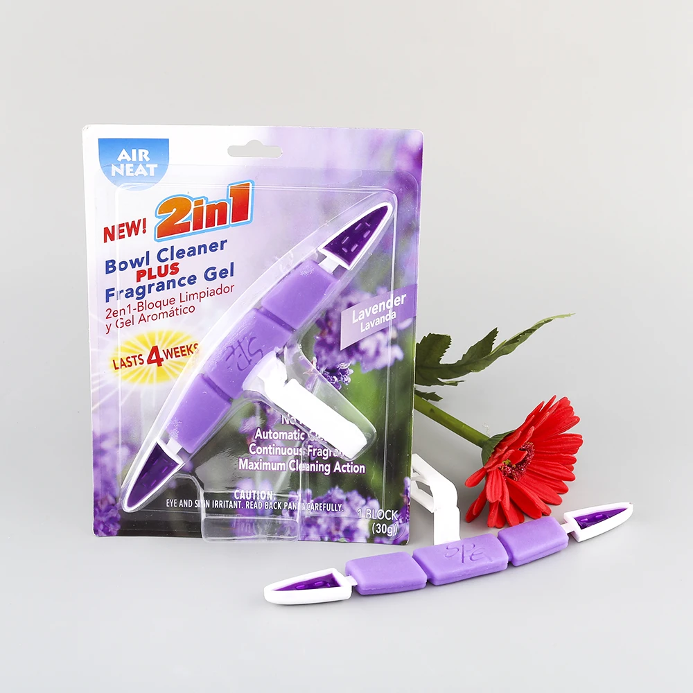 Automatic hanging toilet bowl cleaner for hard water stains