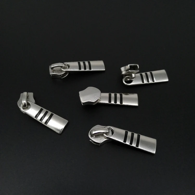 
New design Metal Zipper Ends Head zip Sliders Puller With customized logo For Nickel-Free 