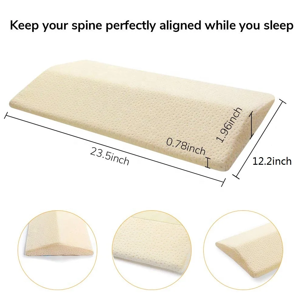 
Lumbar Pillow for Sleeping Memory Foam Back Pain Support Lower Back Cushion in Bed Waist Support Cushion Pregnant Woman 