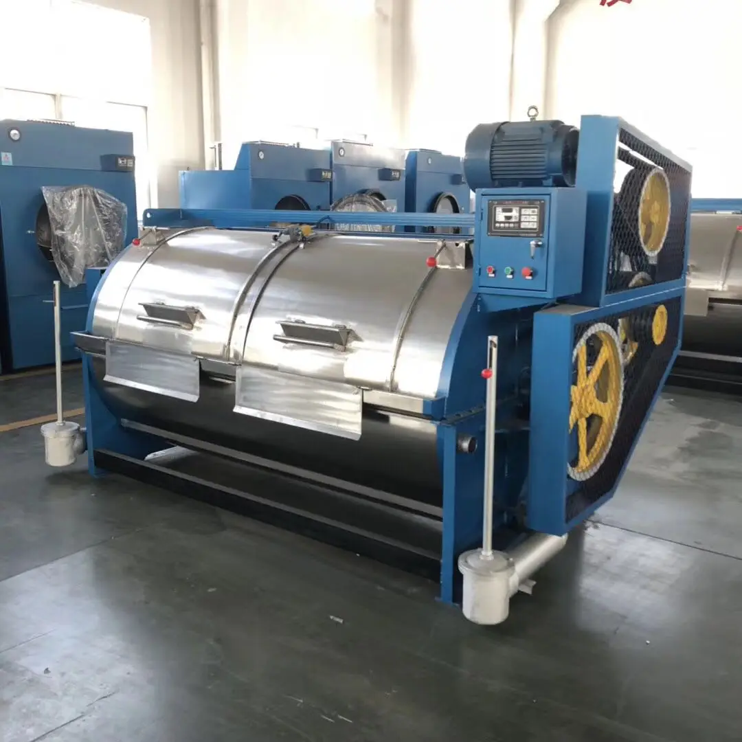 industrial denim jeans 200kg horizontal washing machine with 3mm thickness stainless steel