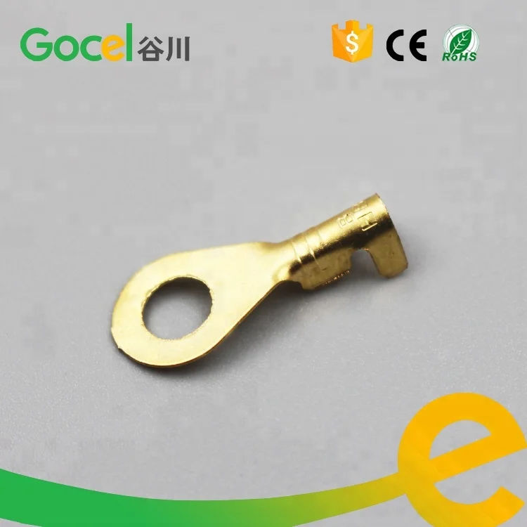 5mm hole size terminal lugs ring type,brass earth terminal,DJ431-5
