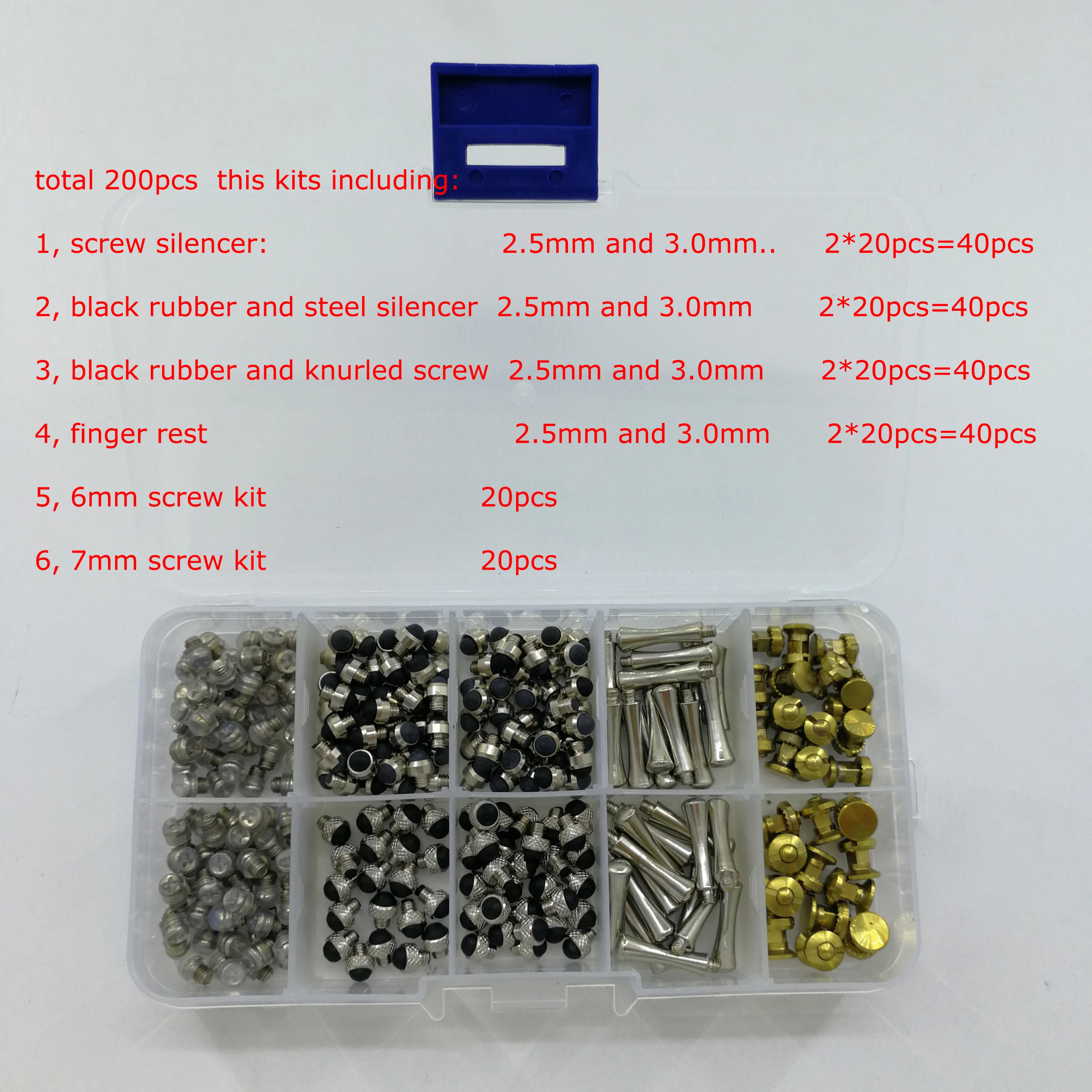 200pcs/Lot in Box Scissor Repair Kit Hairdressing Scissor Accessory