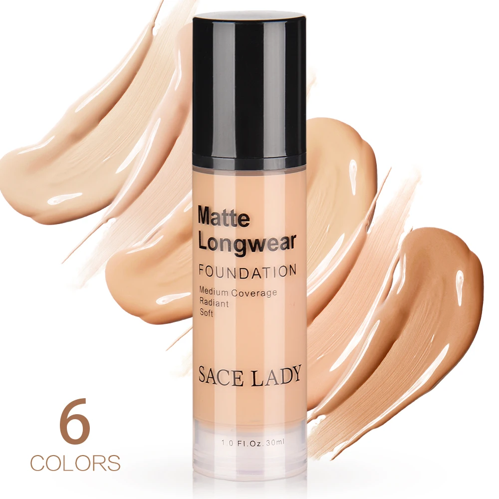 
SACE LADY Makeup Foundation Professional long lasting foundation Lightweight Liquid Foundation SL223 30ml 