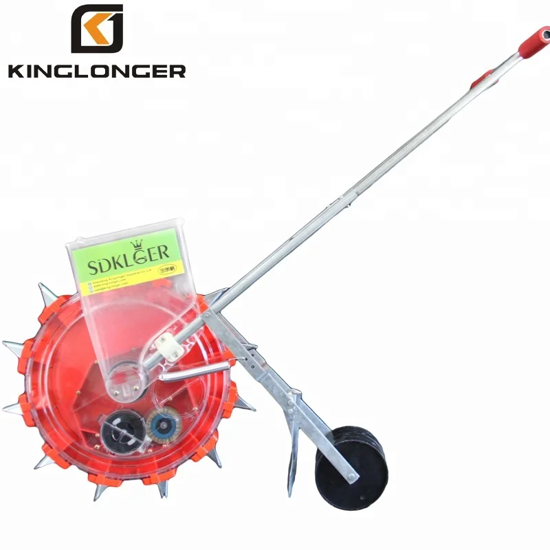 KLG-12 popular man power hand push manual soybean seeder planter