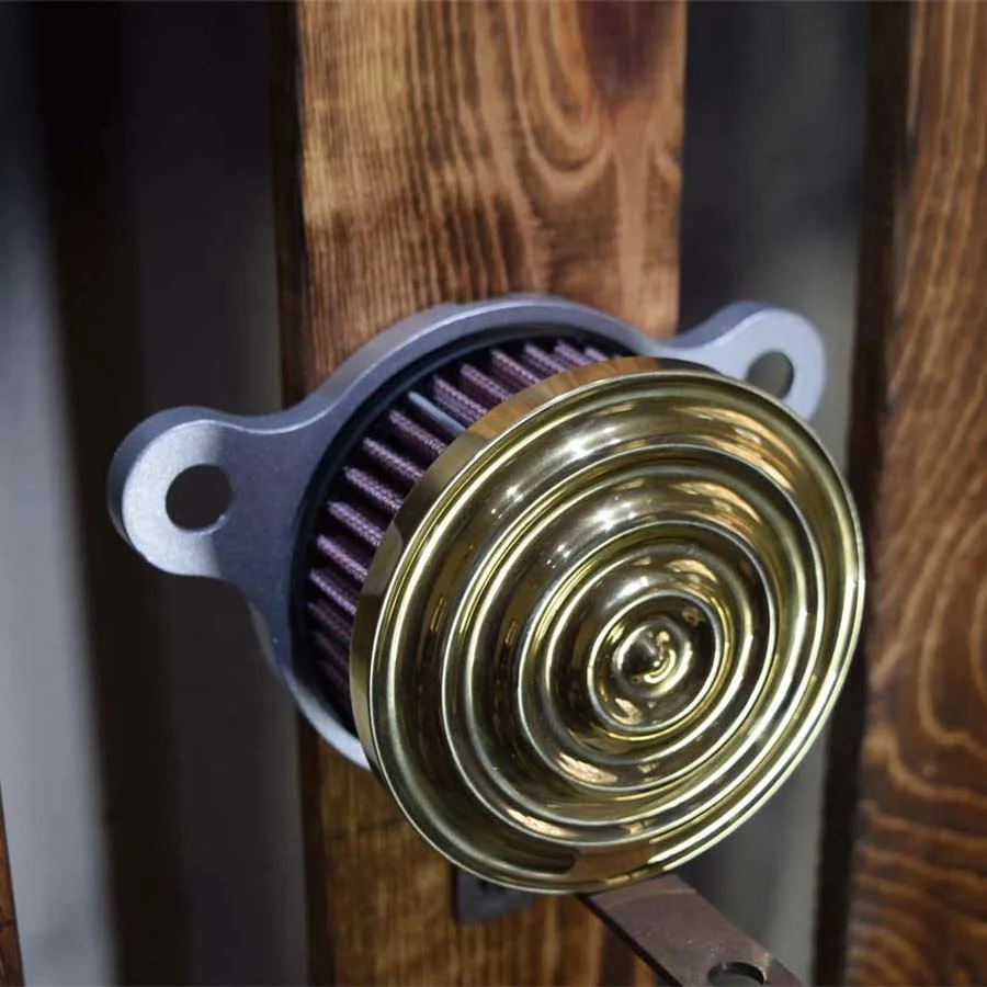 Custom Brass Rough Crafts Air Cleaner Harley 48 CNC Custom Brass Air filter