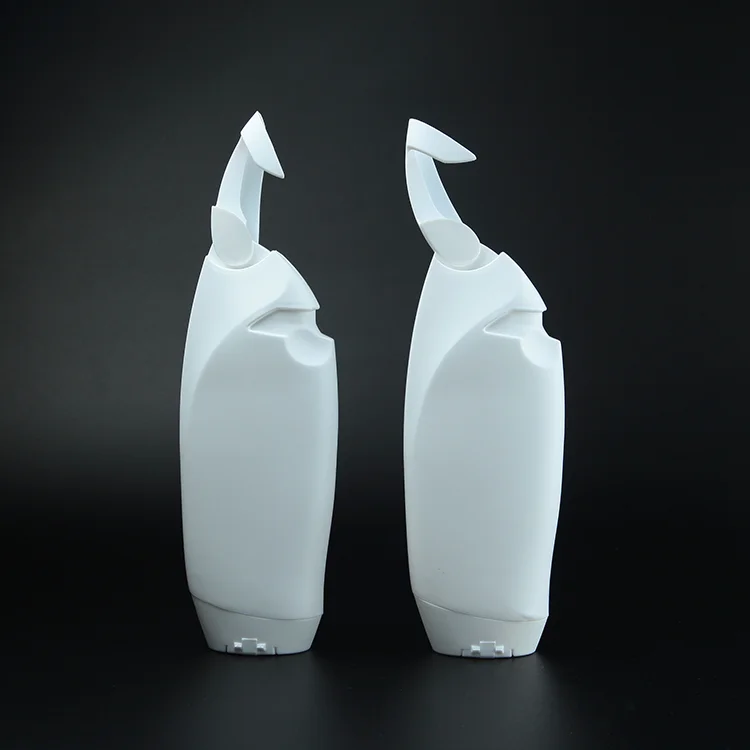 
250ml HDPE Hook Shape Bottle For Shampoo and Showder Gel Package 