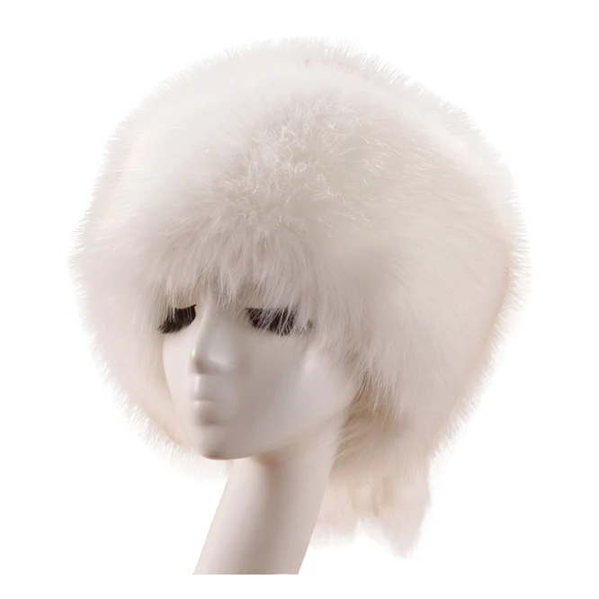 
Top Quality Fake Fur Hats Woman And Man Faux Fox Fur Cap With Tail 