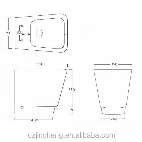 
Bathroom Water Cistern Hidden Rectangular Ceramic Wc China One Piece Bathroom Sanitary Ware Wc Toilet Flush Pipe Component UPC 