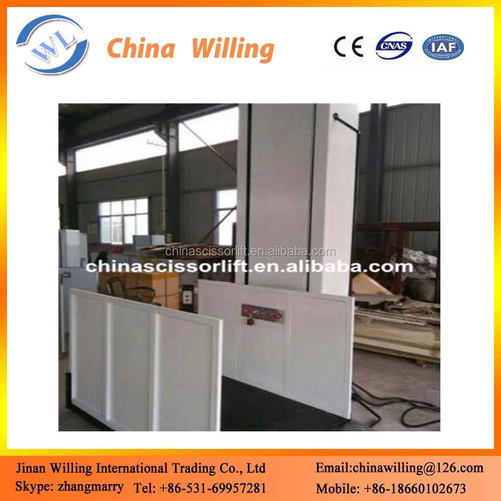 Barrier Free Wheelchair Lifting Platform Vertical Lifts for Disabled People