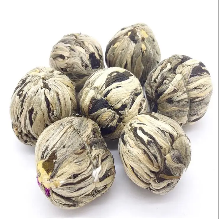 Healthy Sweet Chrysanthemums Flowering Handmade Beauty Artistic Green Blooming Tea Ball