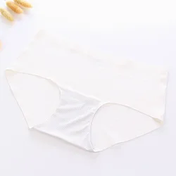 Hot One-piece Seamless Ice Silk Women Panties lady Traceless underwear