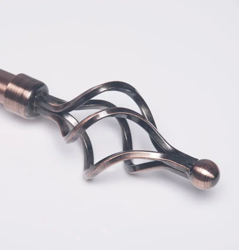 
Home Accessories Curtain Hardware Aluminum Alloy Material Curtain Rod End Caps Curtain Finials 