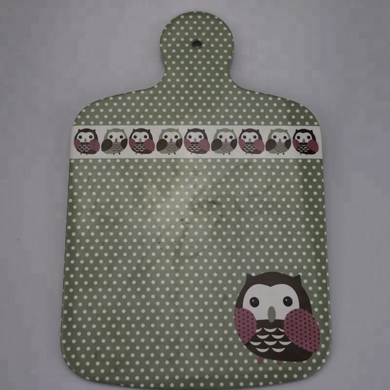 A5 LFGB Custom Printing Large Handle plastic Melamine Cutting Board Bamboo Fruit cutting board Bread cutting board