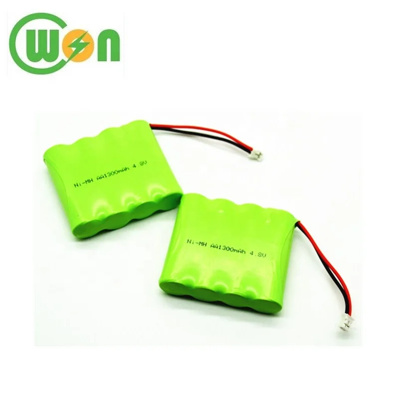 Лидер продаж, перезаряжаемый аккумулятор NIMH 4,8 в, 1300 мАч, никель-металлогидридный Аккумулятор AA с разъемом