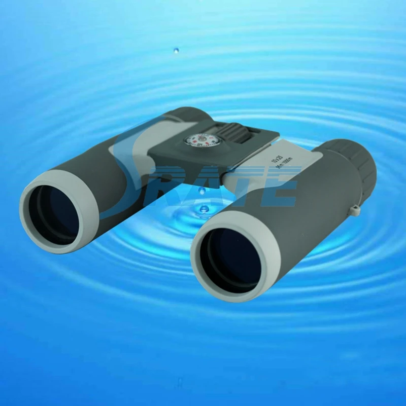 Лучший подарок 10X25mm Компактные складные бинокли с компасом